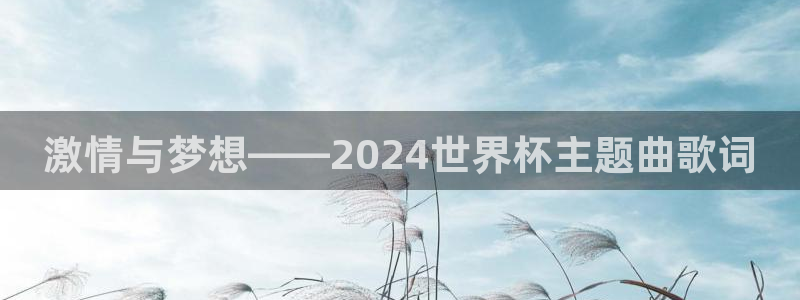 世界杯预选赛欧洲:激情与梦想——2024世界杯主题曲歌词